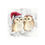 Thumbnail: Christmas Cute Owl Couple In Snow Holiday Sticker — Kiss-Cut Vinyl Decal 