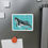 Thumbnail: Whale And Fish Illustration by L.C. Ocean Die-Cut Magnet