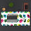 Thumbnail: Synthwave-Vaporwave Memphis Style Geometric Shapes Desk Mat