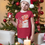 Thumbnail: Vintage Christmas Kids Santa Claus Tee — Retro Santa Christmas Shirt