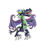 Thumbnail: Reptilius Dragon and Fluffy The Cat Sticker Kiss-Cut Decal 