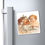 Thumbnail: Vintage Santa & Cherub Christmas Magnet — "Merry Christmas" Holiday Refrigerator