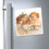 Thumbnail: Vintage Santa & Cherub Christmas Magnet — "Merry Christmas" Holiday Refrigerator