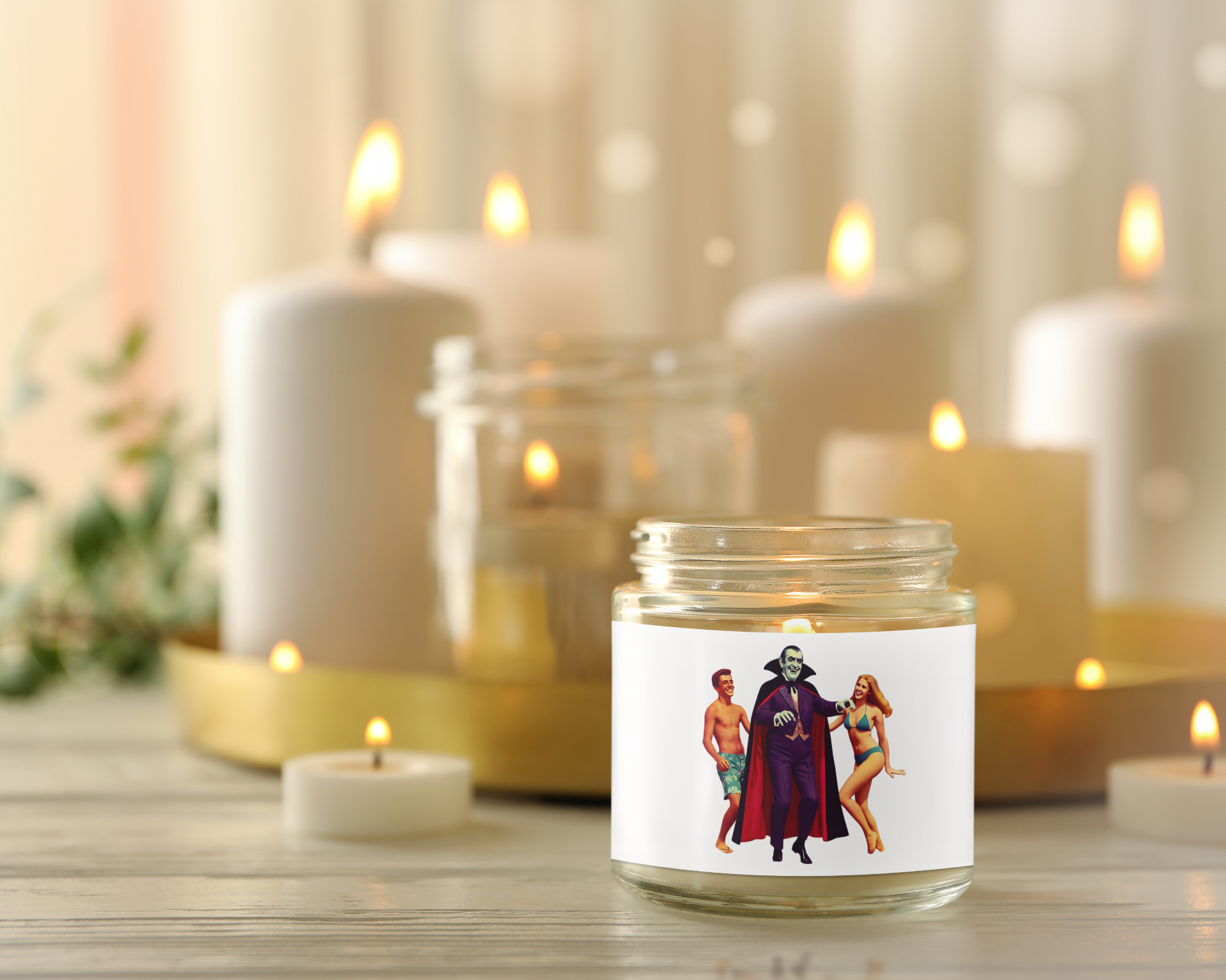 Funny Dracula A Go Go Scented Candle