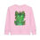 Thumbnail: Toddler Dragon Green Pixel Fantasy Art Sweatshirt 