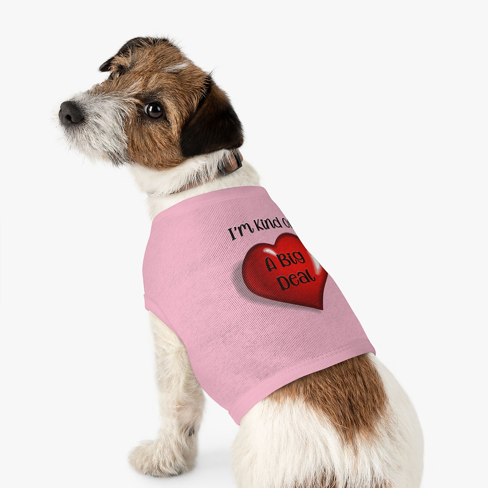 Thumbnail: Kind of a Big Deal Pet Tank Top — Heart Design