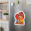 Thumbnail: Valentines Day Vintage Woman Beauty Parlor Kiss-Cut Fridge Magnet