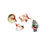 Thumbnail: Vintage Santas Die-Cut Sticker Set of 4 — Retro Christmas Holiday Decals 