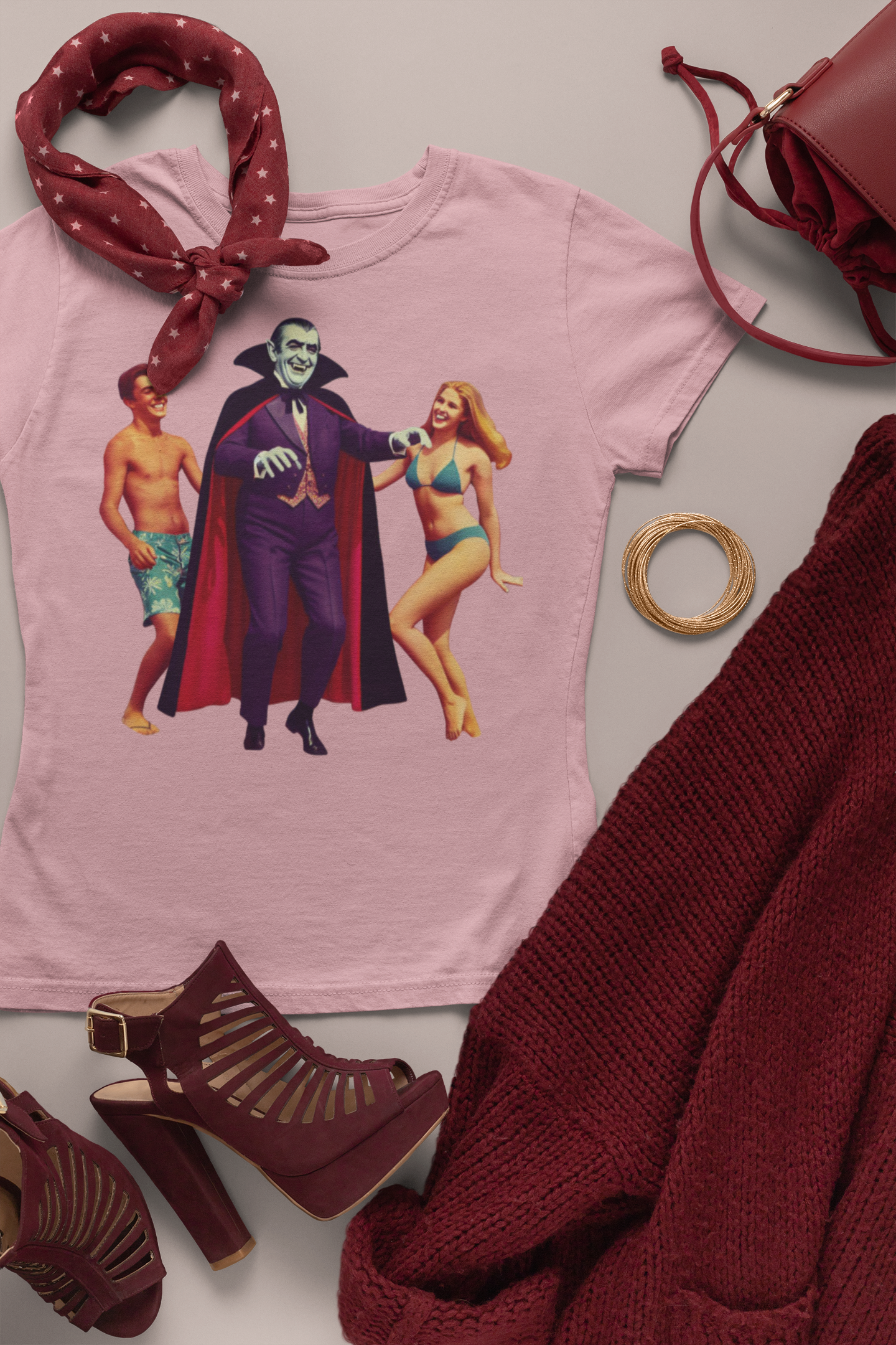 Unisex Adult Dracula A Go Go Jersey Short Sleeve T-shirt