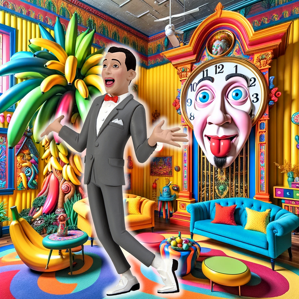 Thumbnail: Pee-Wee's Playhouse Pee Wee Herman and Pterri Collectible Dolls
