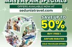 Written by Michelle Tan Our Travel Consultants are geared and ready to bring your vision to life!  What’s more, we allow our customers to personalize and craft this journey together with us. With just a few simple questions, they are able to advise on the best selections that fit your requirements.   Here are 5 key questions to ask us when planning for the holiday of your dreams:   1. What special experiences am I looking for? Experience is the new currency; a rich travelling experience opens doors to a whole new world of wonders previously unexplored. With each footprint on unexplored ground, the heritage and culture differ greatly as each region of the globe presents its own unique history and deeply-rooted traditions. Therefore, when planning for the vacation of your dreams, we strongly encourage our travellers to seek out experiences unique to that locale – whether it is sampling new culinary delights, journeying across breathtaking landscapes, or partaking in the local culture, our travel consultants are fully equipped with the knowledge to enrich your holiday travels.   2. When is the best time to visit for the best overall experience? A crucial aspect to determine beforehand is the climate and weather of the destination during your travelling dates. Favorable weather allows for more pleasant experiences, whereas individuals who seek a particular season to travel may also obtain the information from our travel consultants. Several countries maintain the same climate all year round with slight variation, whereas others depict a 4-season cycle. The movement of travellers into that country will also fluctuate based on global events. Lastly, you might consider a certain destination based on a niche experiences, such as the Cherry Blossom season in Japan.   3. What should I prepare to travel smoothly and hassle free? Each country implements its own set of rules and regulations that visitors must adhere to. Knowing these conditions will allow you to be full prepared prior to your travels. Some countries require a tourist visa for entry, and obtaining such may take over a month; more exotic destinations might require specific vaccinations to stay protected before entering the country. Travel apps such as Google Maps, TripAdvisor, and Foursquare help you discover places, along with local transportation apps to navigate easily. It is also highly recommended to bring along a guide book for reference, and mobile apps such as Google Translator or Deep L for communication with locals in non-English-speaking countries. To ensure smoother travels, our travel consultants may advise on this during the planning stages ensure enough time for preparation.   4. Are there any hidden spots or unique experiences I shouldn’t miss? Each destination presents its own unique landscape and geography. Perhaps you might be familiar with the destination in mind, however, each place is ever-changing and evolving with new attractions on the rise to attract tourists. A quick question might bring to light new ideas and experiences that you perhaps never knew existed, allowing for a richer travel itinerary and experience.   5. Are there any exclusive perks or benefits in planning a trip with Sedunia Travel? MATTA Fair is the best time to hunt for bargains and deals, however, there are various ongoing promotions that may be stacked on top of the discounted rates. Certain banks such as HSBC offer rebates to card holders, entailing for even further savings and benefits. Our travel consultants are well-versed with these offers and will advise on the best methods to stretch your holiday budget! In addition, Sedunia Travel offers customized private tours that are tailor-made to accommodate the needs and expectations of the group. We take into consideration physical, emotional, mental, and spiritual needs when designing the holiday of your dreams! Ask us about these great deals: ·       Save Up to 50% ·       Buy 1 Free 1 ·       Airfare Rebates ·       Solo Traveller Offers ·       Credit Card Rebates   You may have many other questions on your mind so feel free to ask us — we’re here to make things easier!   If you can’t make it to the fair, our MATTA Fair Specials are now available online at seduniatravel.com   Visit us from 18-20 April at: • Ground Floor, Menara Genesis KL (Open Sat & Sun, 10 am -7 pm) • MATTA Fair   Booth No. 3C-13, Level 3, MITEC KL Call 03-2779 5479 (KUL) / 04-9420353 (PEN), or message on WhatsApp:   https://wa.me/60321420222 .