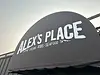 Alexs Place logo on awning on park road batavia ny 14020