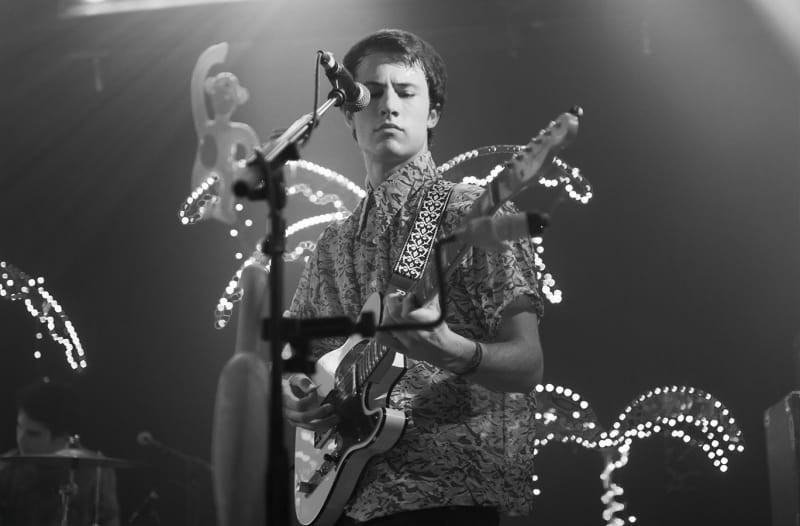 Dylan Minnette performs with his band, Wallows.