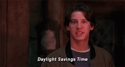 Omrit Katz as Max in Hocus Pocus says "Daylight Savings Time."