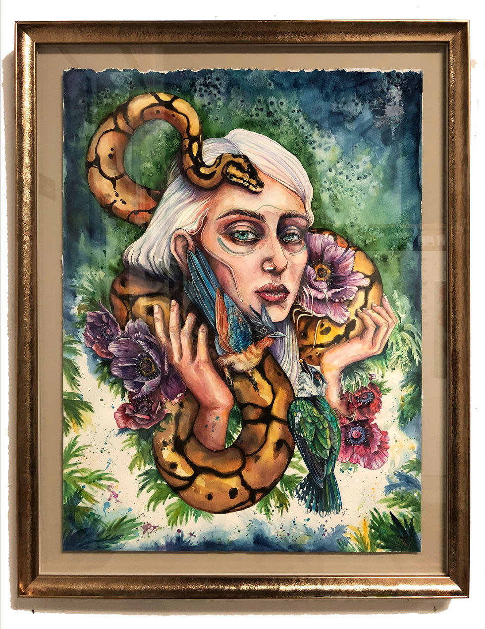 Dare To Be Wild, Watercolor on Paper 18x24in, 2024