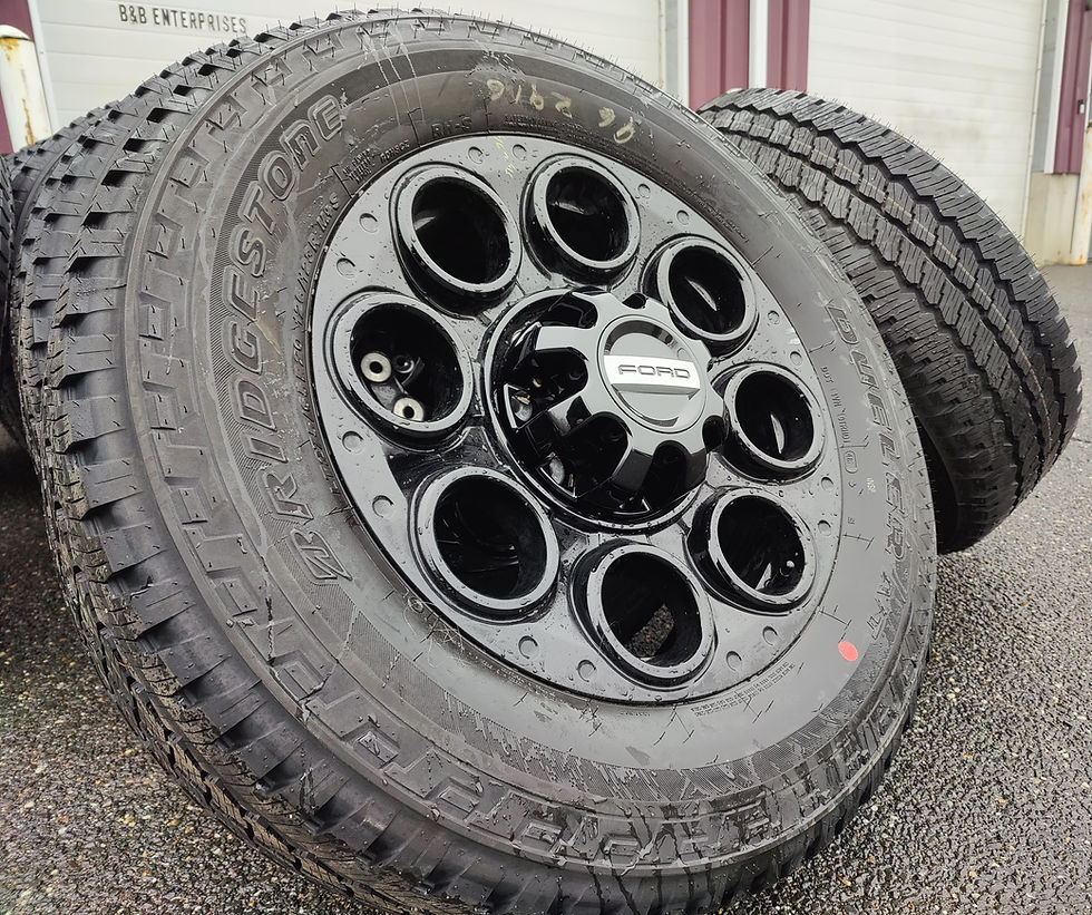 Thumbnail: 20" Black F250 F350 Wheels Rims Bridgestone Tires