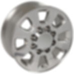 Thumbnail: 18" Polished Silverado Sierra 2500 3500 Rims Caps Set of 4 5501 Replica