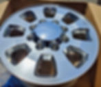 Thumbnail: 18" Polished Silverado Sierra 2500 3500 Rims Caps Set of 4 5501 Replica