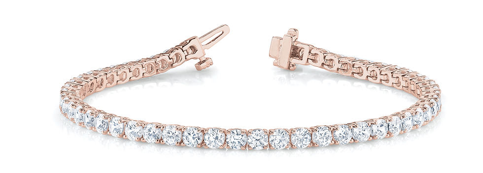 Thumbnail: 5.00 Carat Starr Lab Grown Diamond Bracelet in 14K Gold