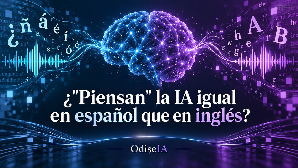 ¿"Piensan" la IA igual en español que en inglés?