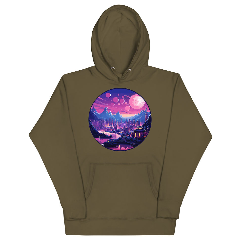 Thumbnail: Marbor City - Planet of Ataria - Unisex Hoodie