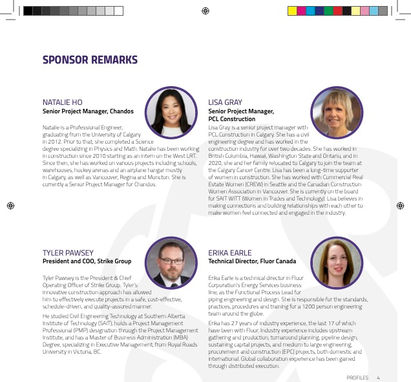 The SAIT and WITT International Women's Day Conference 2023 program brochure.