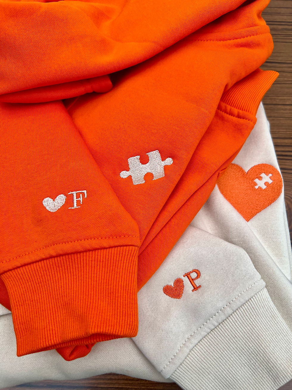 Sweat orange & crème