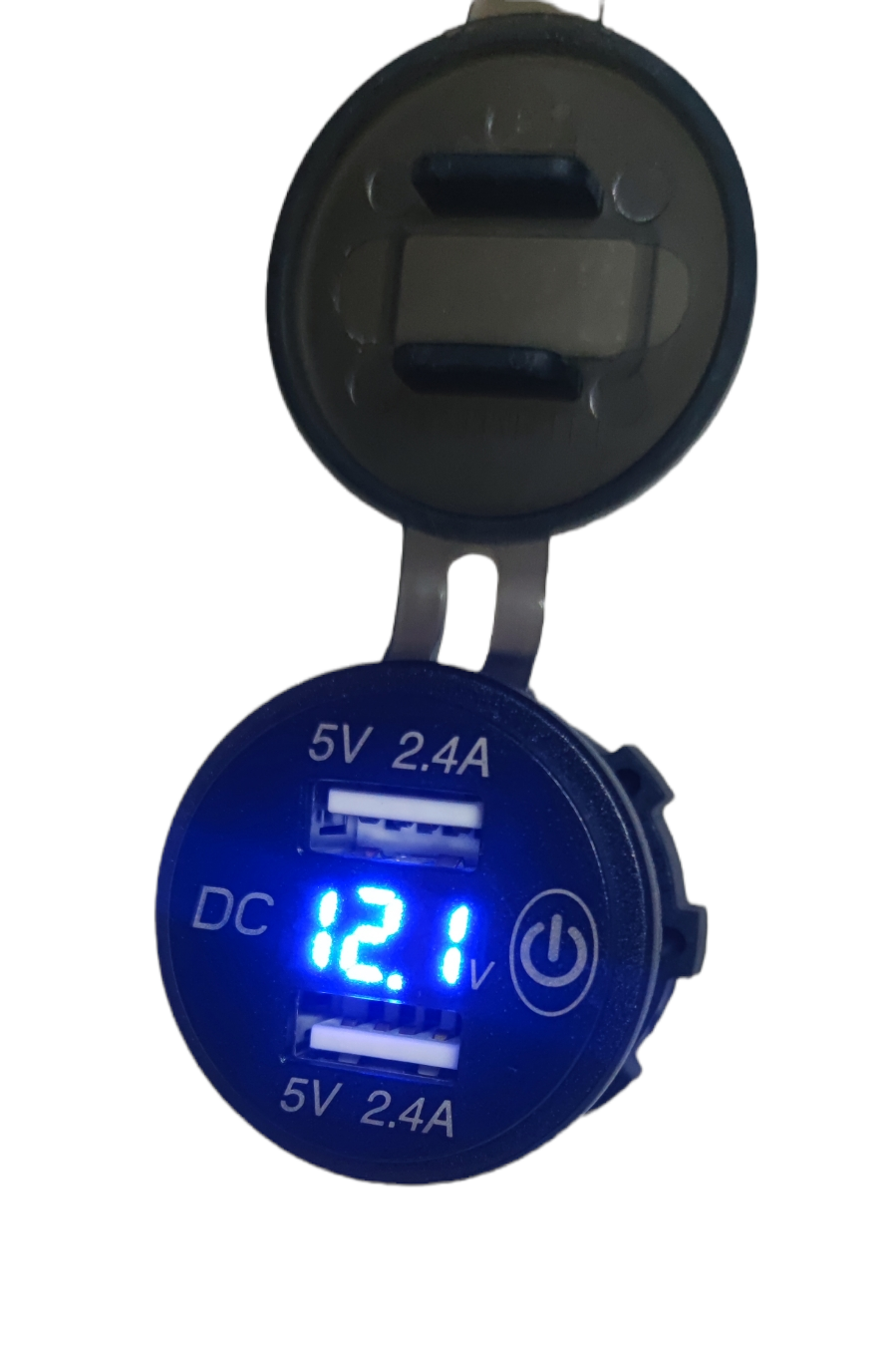 Thumbnail: USB socket 4.8amp with Voltmeter and touch switch round