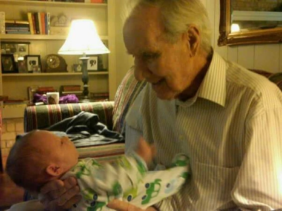 Pop with my son Thomas, his namesake