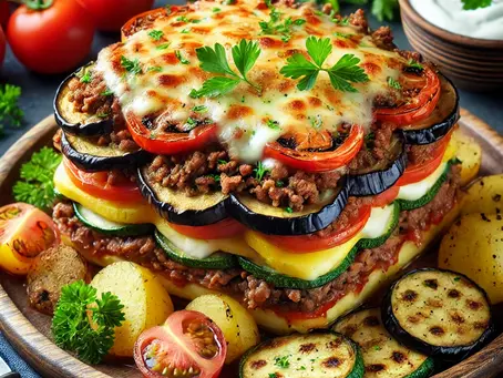 Etli Sebze Kulesi Tarifi – Şık ve Lezzetli Bir Sunum!