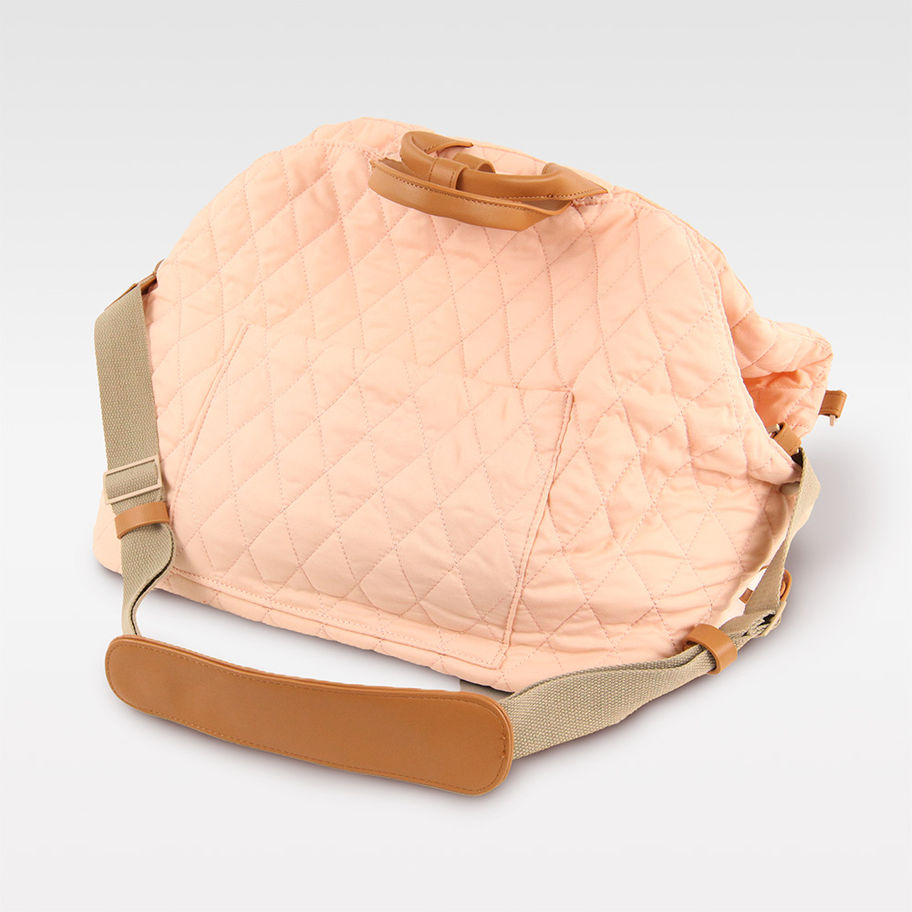 3in1 rosa Hundetasche geschlossen für unterwegs mit Hund