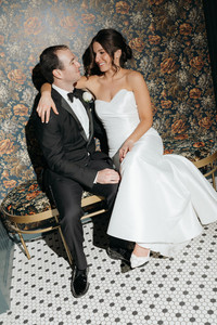 Romantic photo of couple sharing a quiet moment.