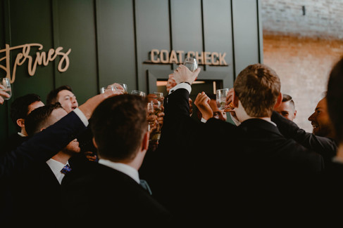 Cheers to the newlyweds