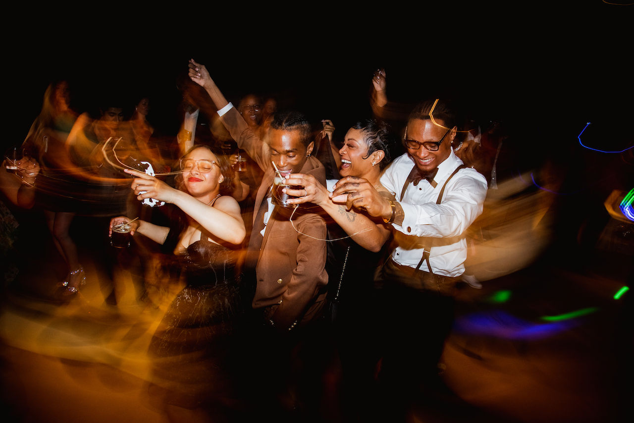 Guests dance the night away.