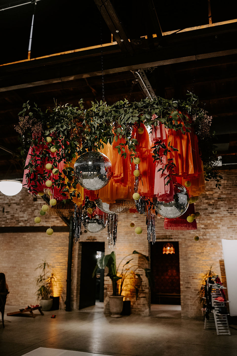 Bright, vibrant decor in loft
