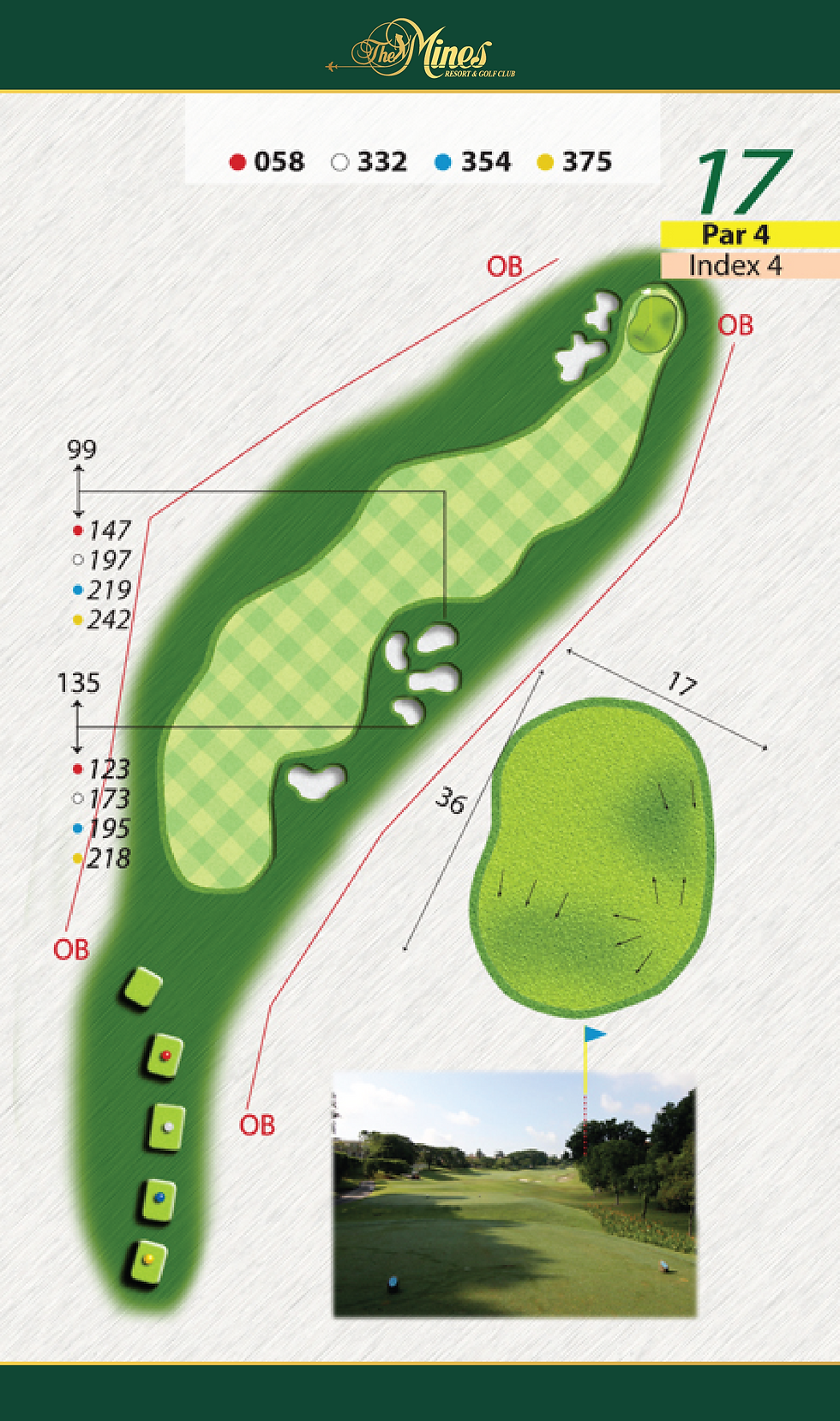 Hole 17 at The Mines Golf