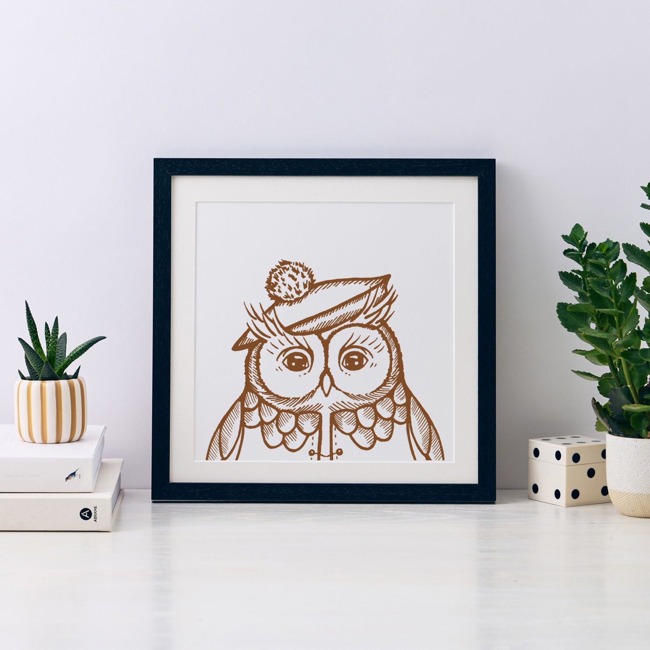 Elle Owl Mini Art Print