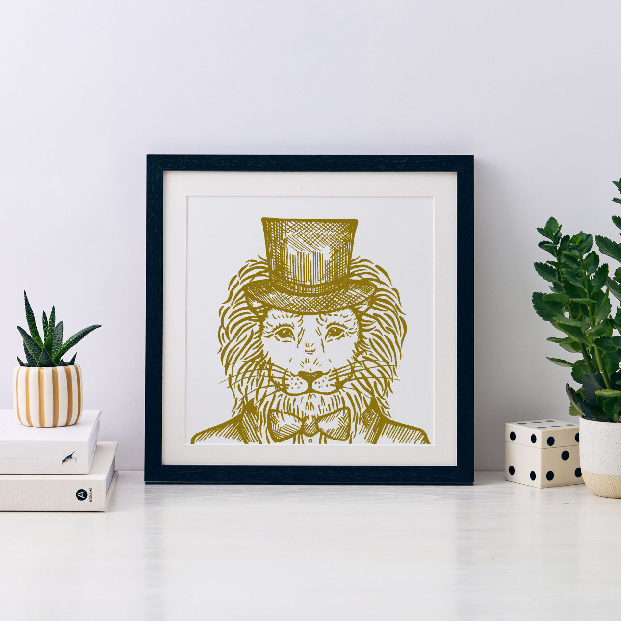 Charlie Lion Mini Art Print