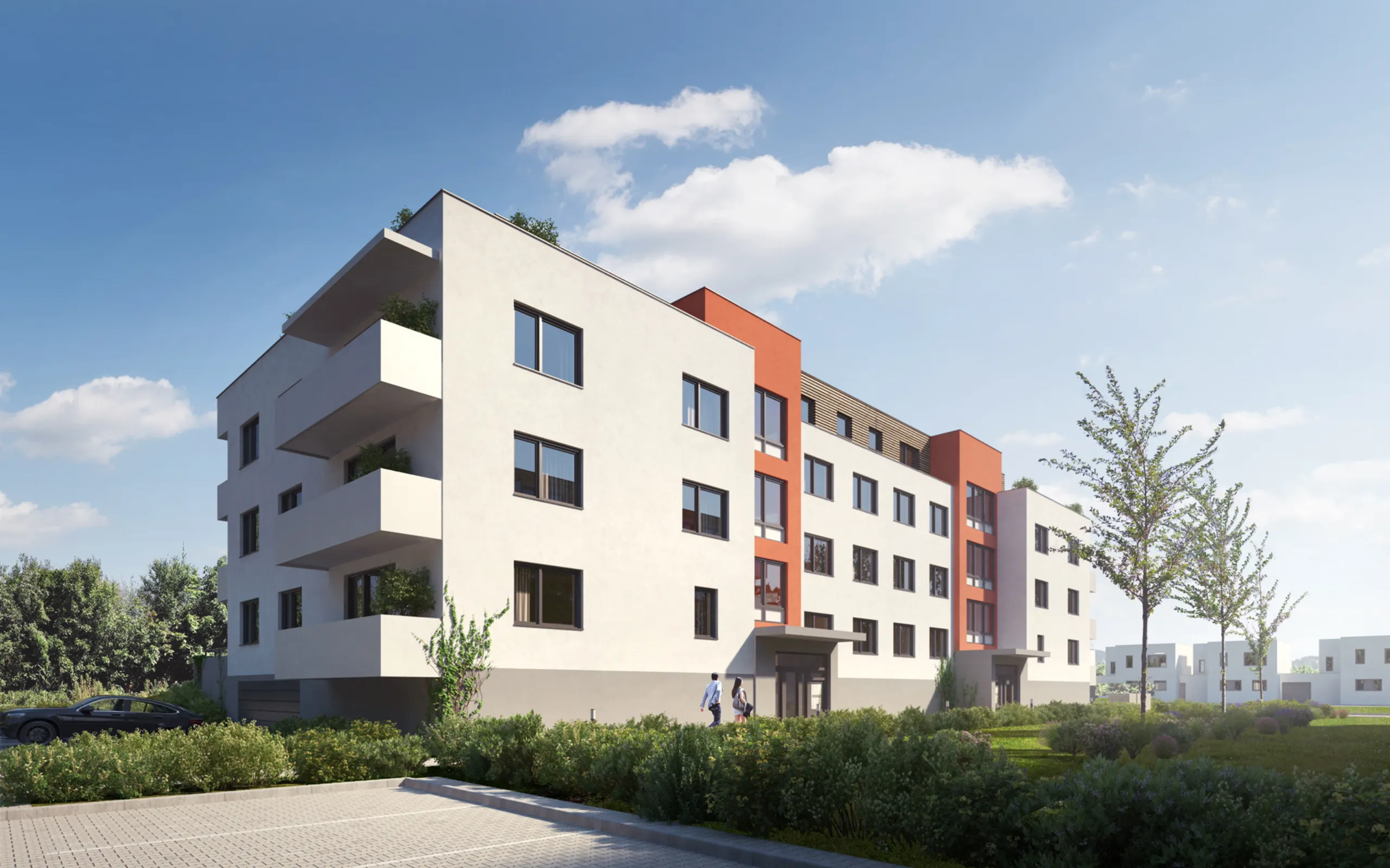 Rezidence Austerlitz bytový dům exteriér Slavkov u Brna