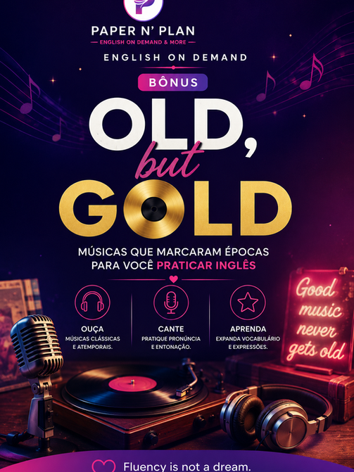 Revise e pratique Inglês através de músicas clássicas que continuam ensinando muito.