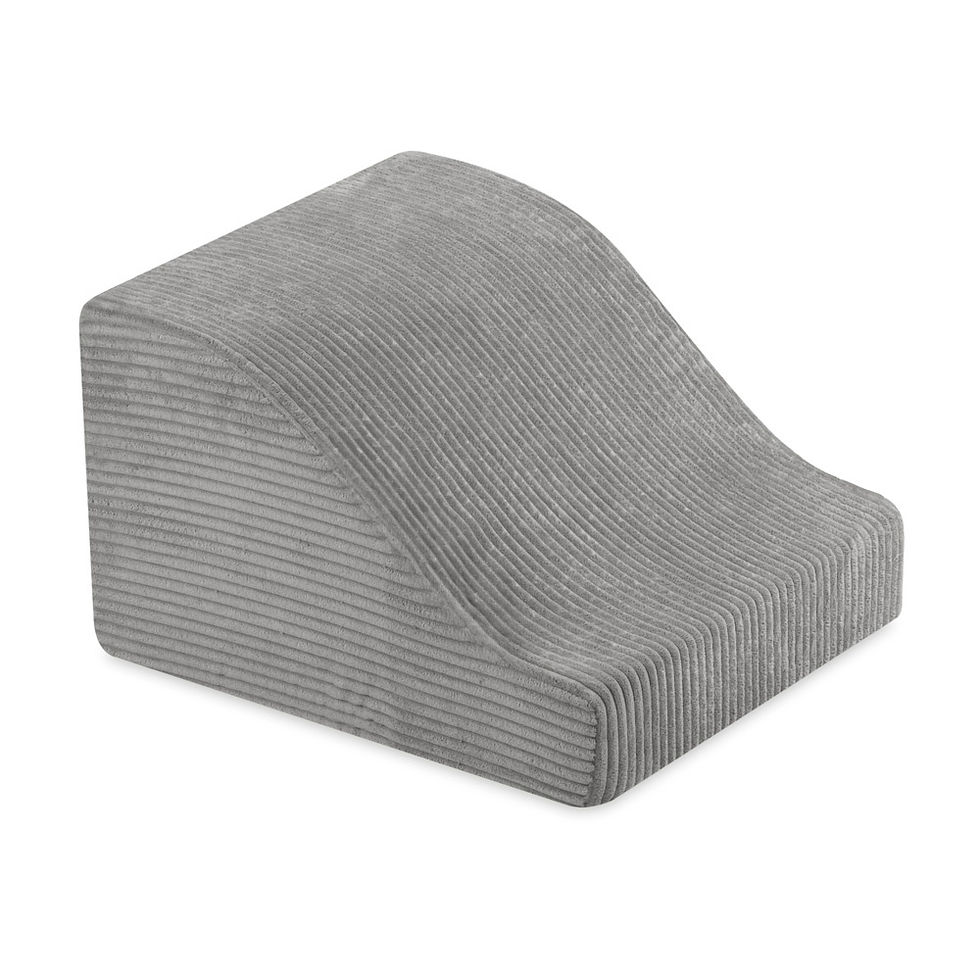 Sīktēls: PLUSH NEST Bērnu Mīksto kluču komplekts – baseins + 8 elementi, pelēks, velvets