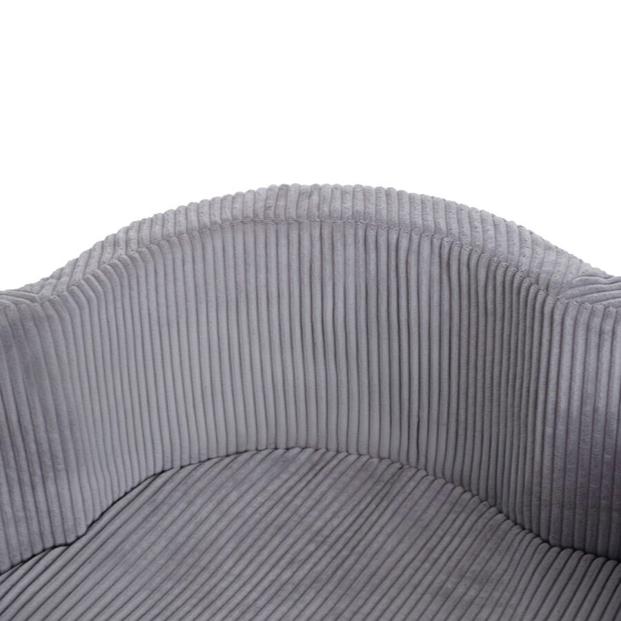 Sīktēls: PLUSH NEST bērnu bumbu baseins - velveta pelēks, 200 bumbas:(pērļu,sudraba,zila)
