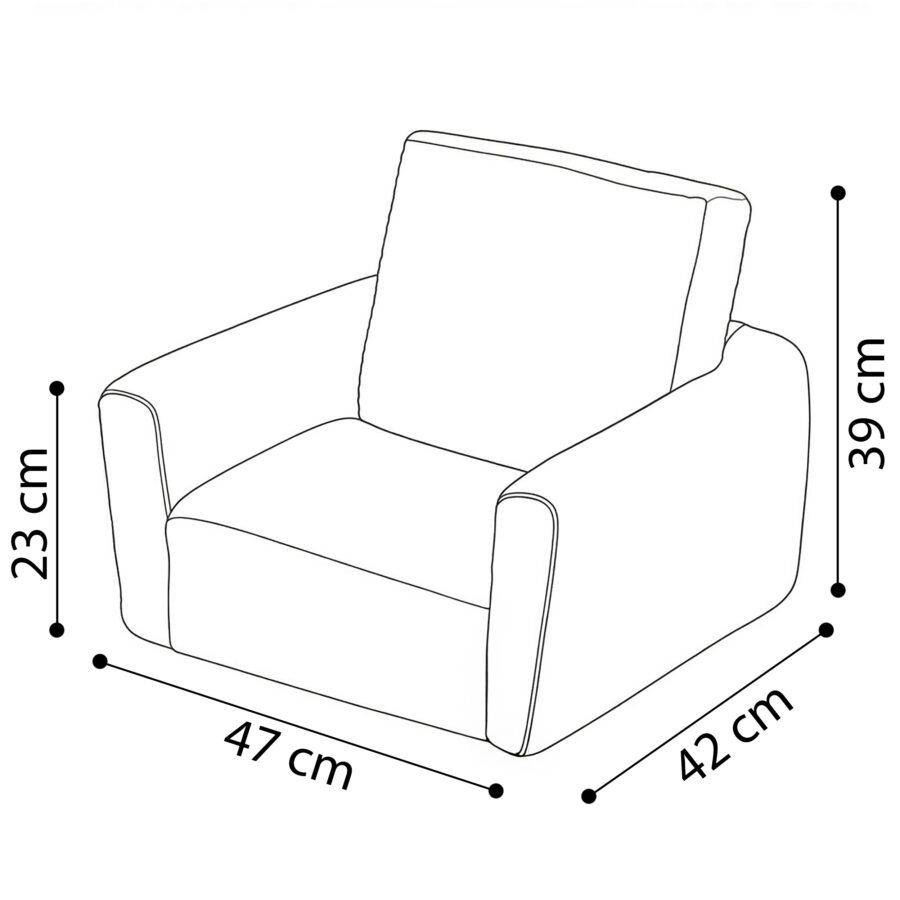 Sīktēls: PLUSH NEST bērnu atpūtas krēsls CUBIE, zaļš, premium velvets
