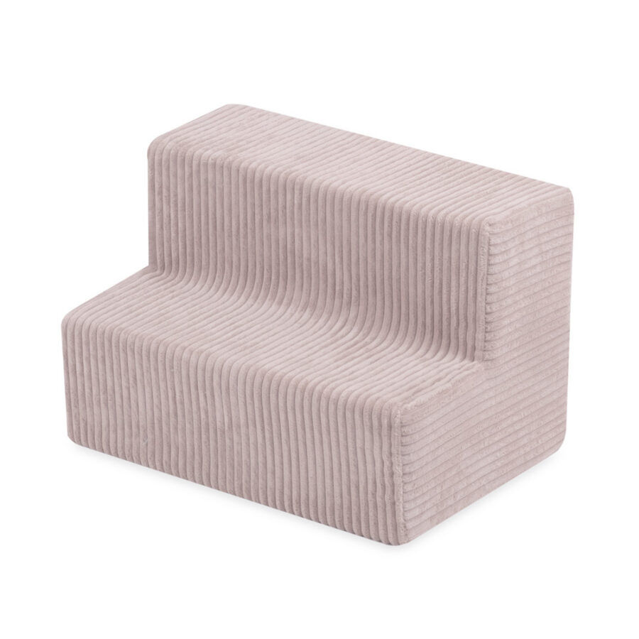 Sīktēls: PLUSH NEST Bērnu Mīksto kluču komplekts – baseins + 8 elementi, rozā, velvets