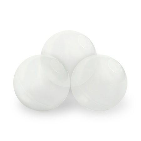 Sīktēls: PLUSH NEST apaļš bērnu bumbu baseins - velūrs bēšs, bumbas: pērļu,caursp.,zelta