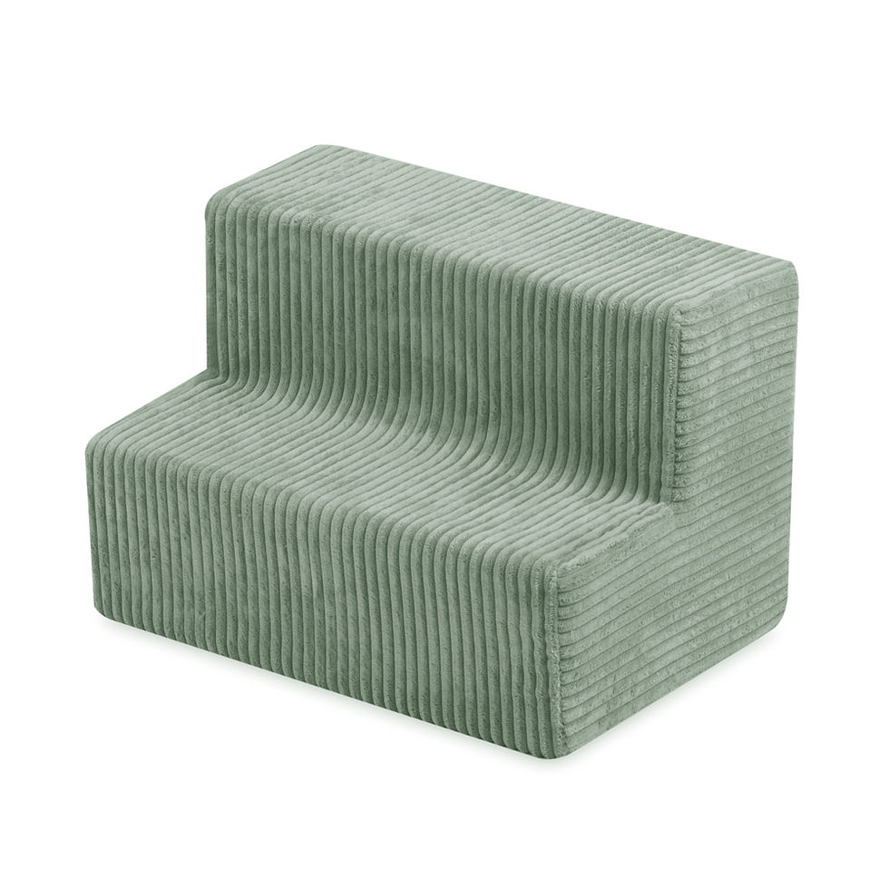 Sīktēls: PLUSH NEST Bērnu Mīksto kluču komplekts – baseins + 8 elementi, zaļš, velvets