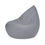 Sīktēls: PLUSH NEST Sako Bērnu Pufs, atpūtas krēsls – ūdensnecaurlaidīgs, pelēks