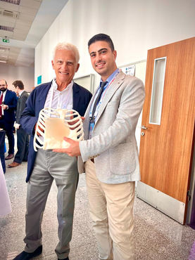 Dr. Hasan Ersoz with the founder of the Silicon Implant Treatment Dr. Pierre Chaovin.JPG
