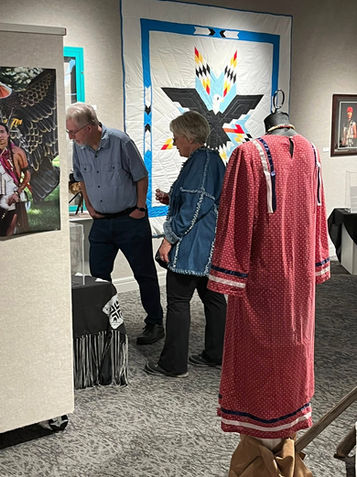 voices of the land spirit of native america speaker karen little thunder at the prairie arts center north platte nebraska