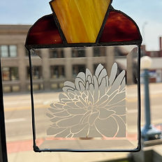 stained glass etched art class prairie arts center north platte nebraska